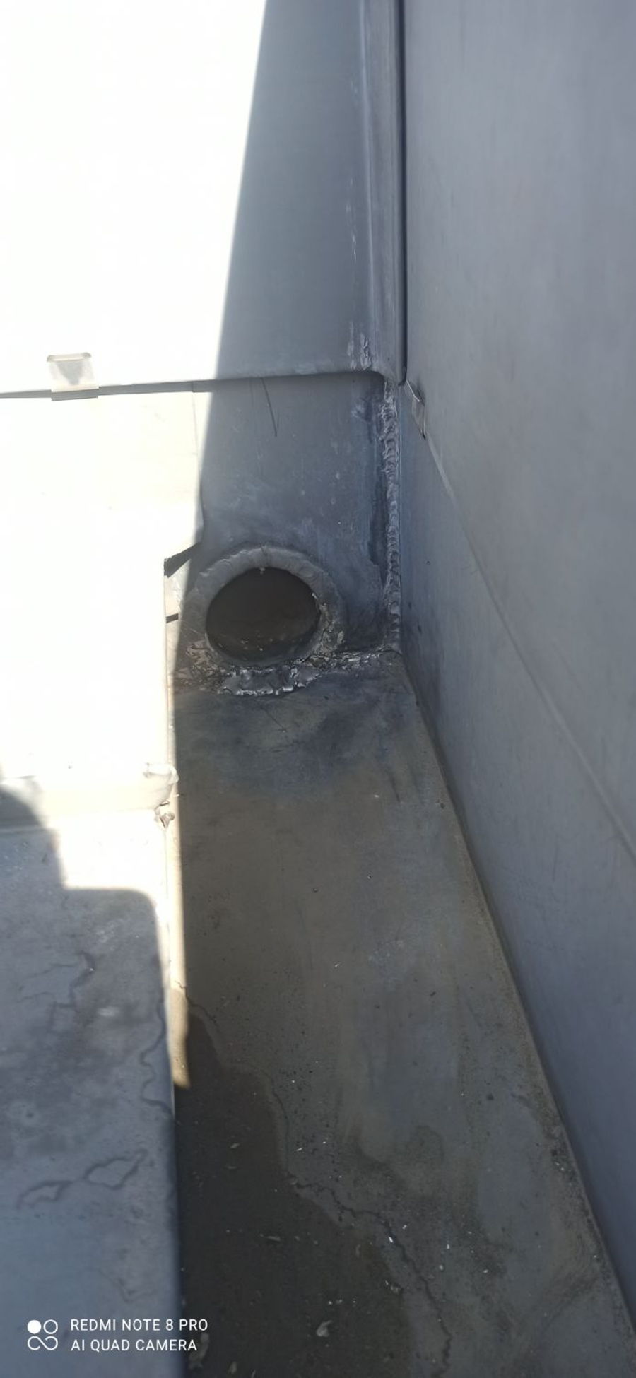 Réfection d'une descente d'eaux pluviales en zinc — photo 3