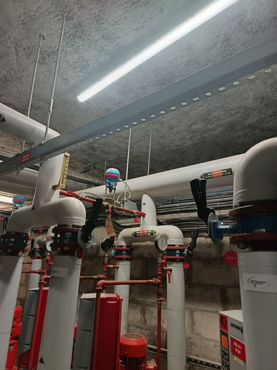 Remplacement de 8 luminaires LED dans le vide sanitaire de Paris — photo 3