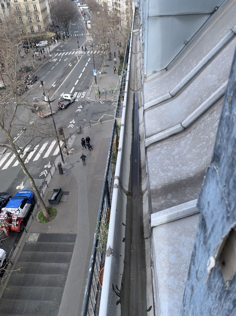 Nettoyage de cheneau anglais, côté rue Amelot — photo 3
