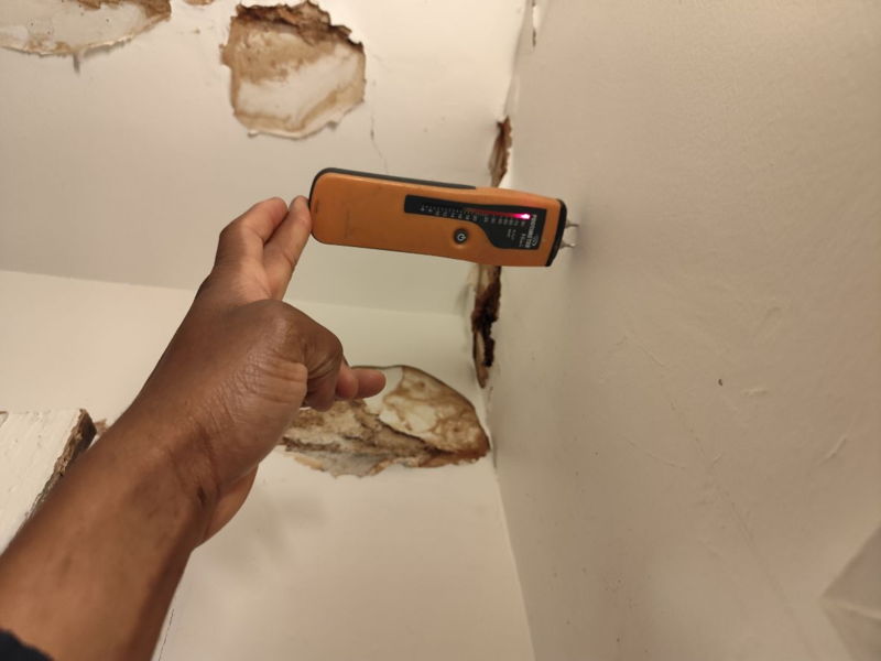 Recherche de fuite dans un plafond de cagibi à Paris à paris