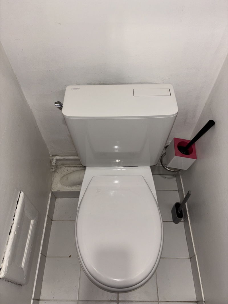 Remplacement d'un WC dans un espace optimisé à Paris