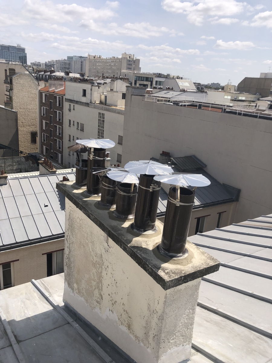 Réfection de solin et rebouchage sur toiture à Levallois-Perret — photo 2