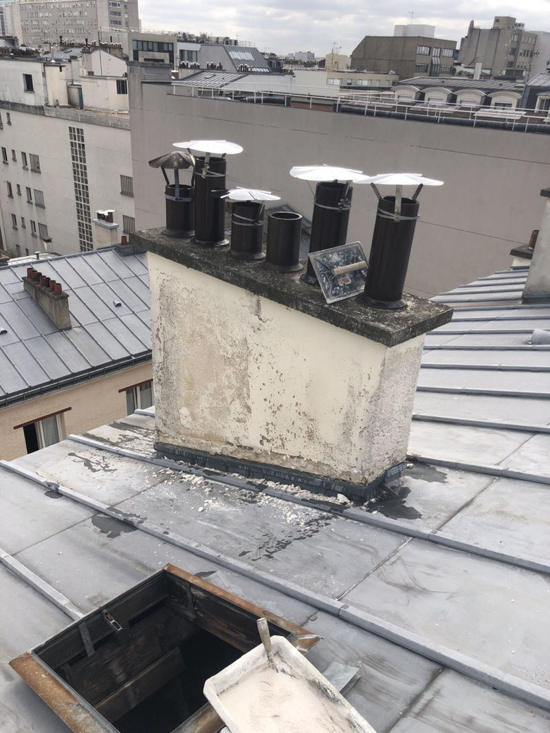 Réfection de solin et rebouchage sur toiture à Levallois-Perret à levalloisperret