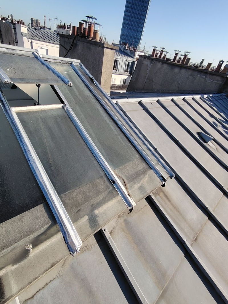 Chantier d'étanchéité sur façades à Paris à paris